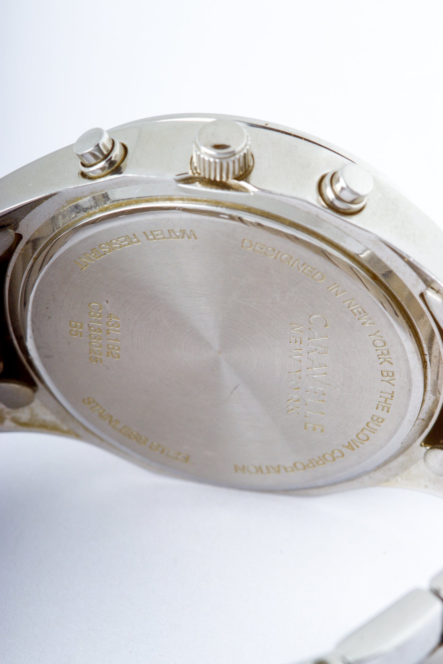 Caravelle New York By Bulova Ladies Watch Blue Face Chronograph Quartz Movement