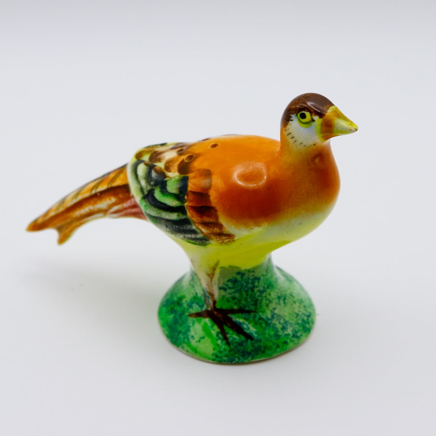 Vintage Japanese Pheasant Salt & Pepper Shakers — Hand-Painted Ceramic Pair, Made in Japan