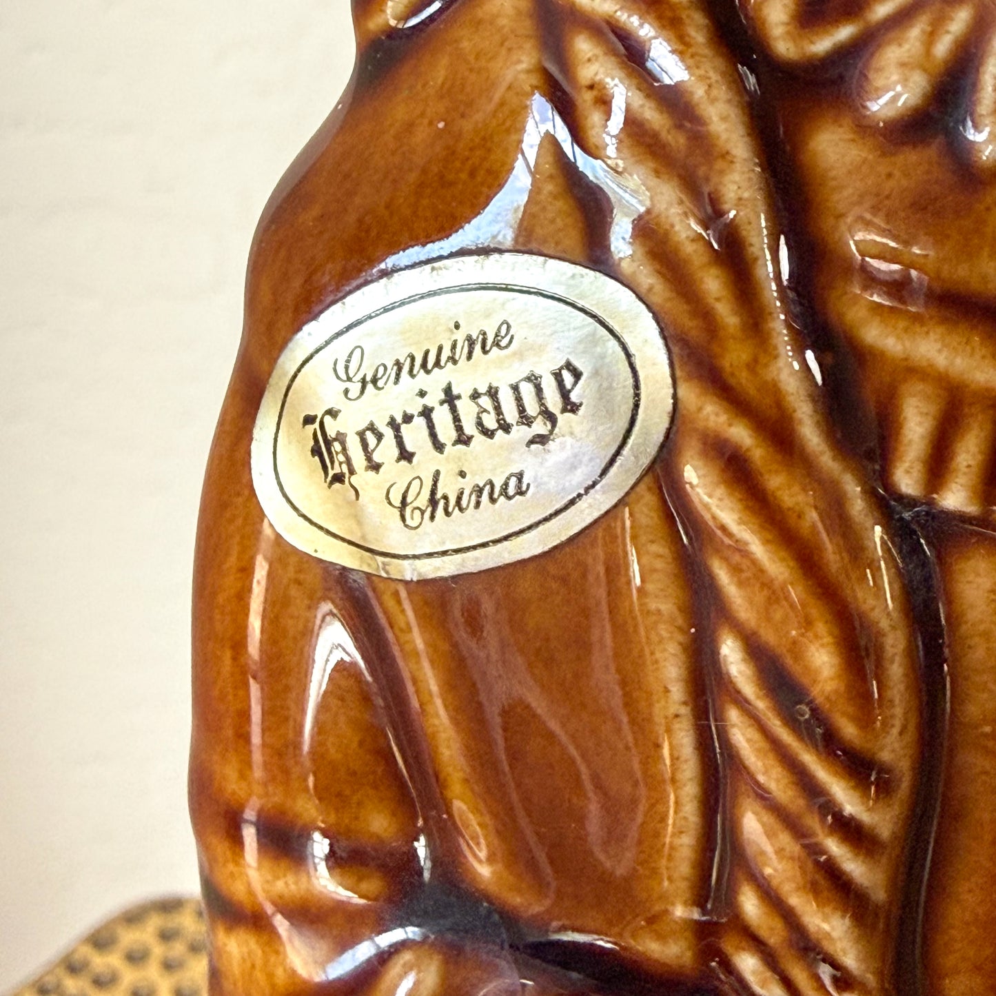 Ezra Brooks Cigar Store Indian Chief Whiskey Decanter Bottle 1968 Vtg 16" Tall