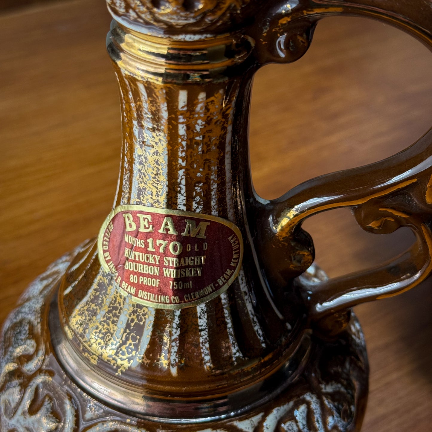 Vintage Jim Beam 1980 Executive Collectible Ceramic Decanter Empty Regal China