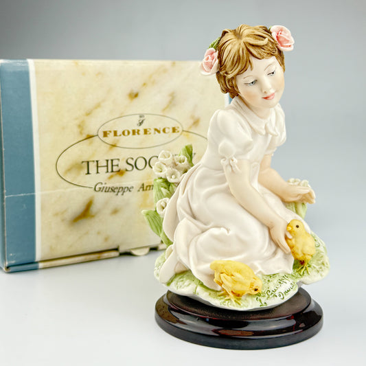 Vintage Giuseppe Armani Art Springtime of Life Figurine 2003 The Society Italy