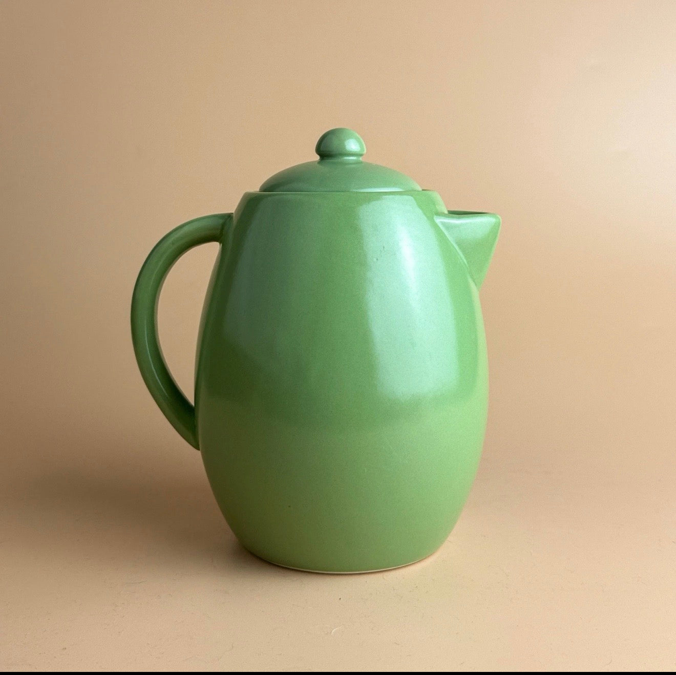 Starbucks Green Ceramic Coffee Pot / Teapot with Lid – 32 oz (2011 Modern Design)